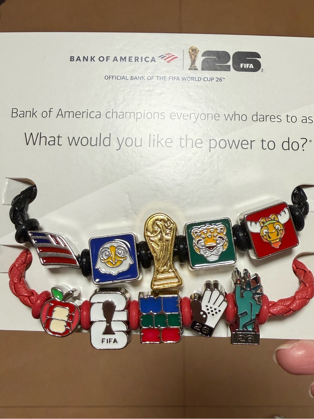 2026 FIFA World Cup Bank of America Charm Bracelet New York City Exclusive